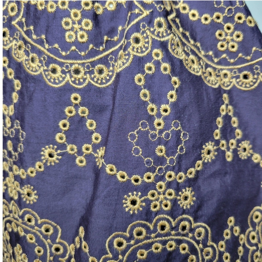 Johnny Was Elora Eyelet Blouse 100% Cotton Size Small - Picture 14 of 15